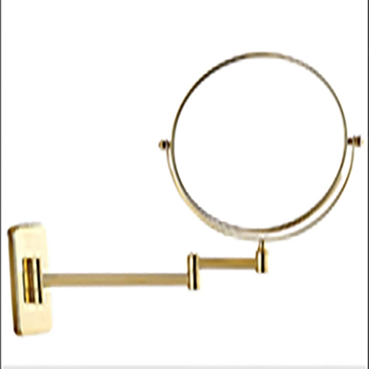 Makeup spiegel - dubbelzijdig - wandmontage koper met 360° rotatie - perfect voor badkamer - ShopVlot