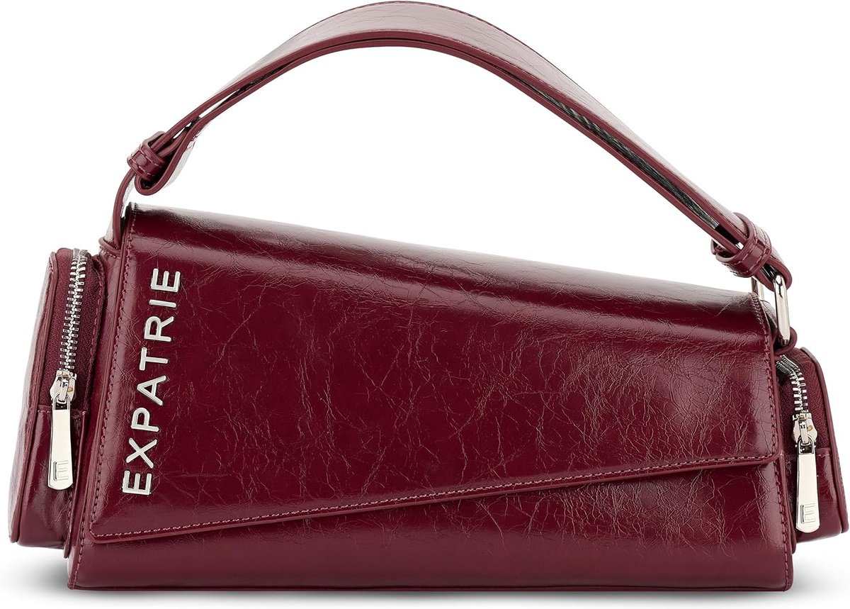 Handtas dames - Grace - Asymmetrische Vegan Leren Schoudertas - Retro Stijl - Perfect voor Dag en Nacht - ShopVlot