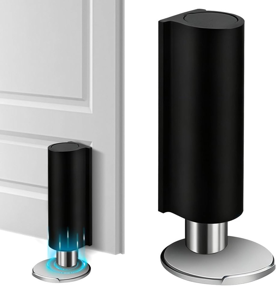 Magnetische deurstopper - roestvrijstalen deurhouder - zelfklevend - eenvoudige installatie zonder boren - ShopVlot
