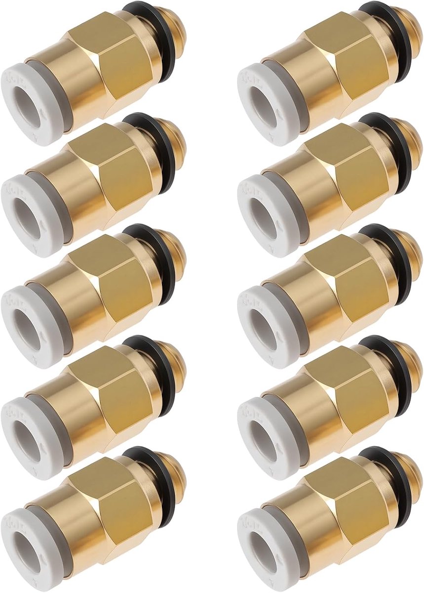 3D printer connector M6 - 10 stuks - PTFE compatibel - Voor Creality CR-10 en Ender-3 - ShopVlot