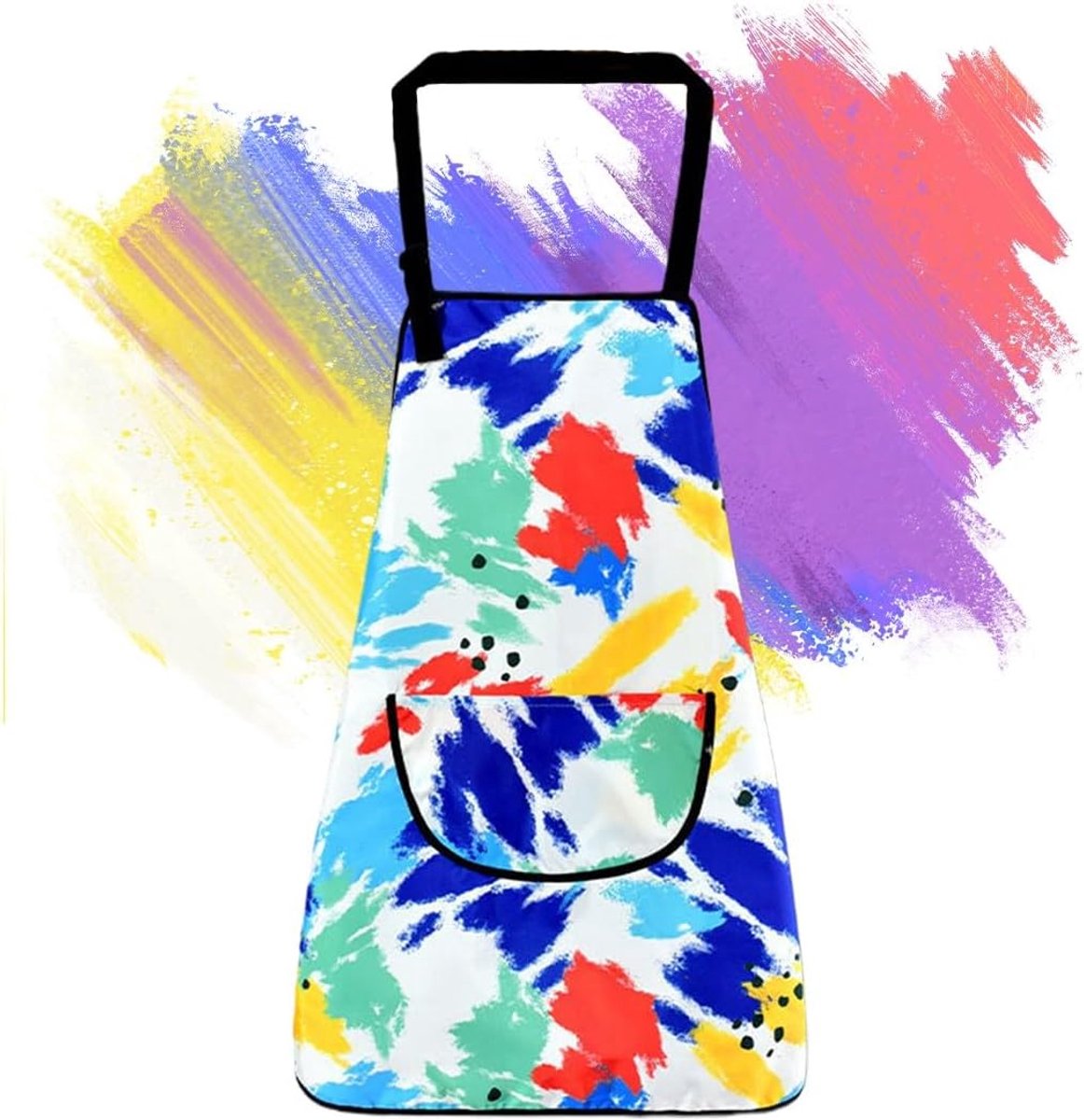 Painting Apron for Children, Adjustable 1 Piece Children's Apron Set with Pockets, Cooking Apron for Children, Boys - ShopVlot