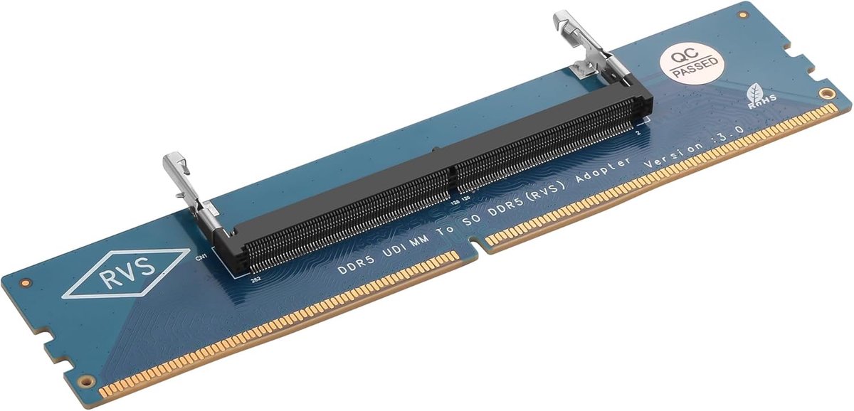 GINTOOYUN Desktop DDR5 to Laptop Adapter Card U-DIMM to SO DDR5(RVS) for Desktop and Laptop Memory Modules - ShopVlot