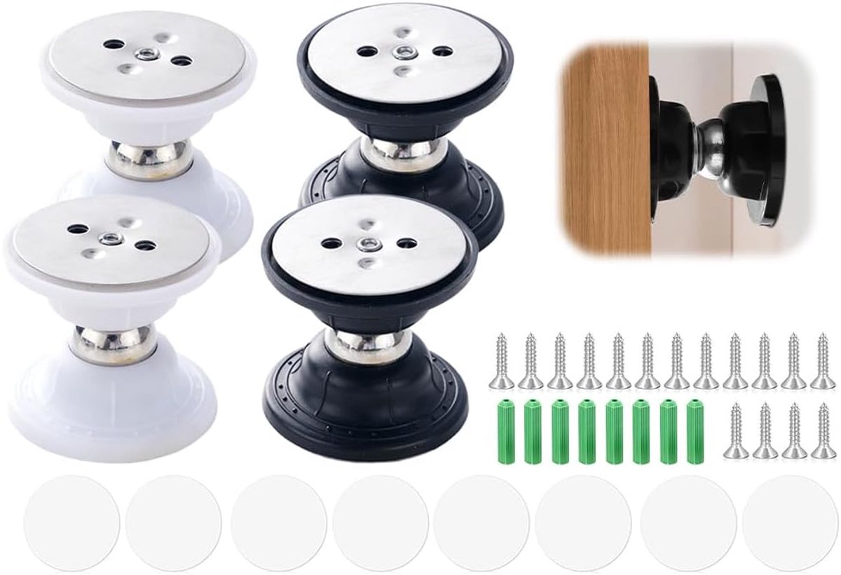 Pack of 4 Magnetic Door Holders for Caravans, Motorhome Door Holders, Magnetic Door Stopper Door Stopper for RV, Door - ShopVlot