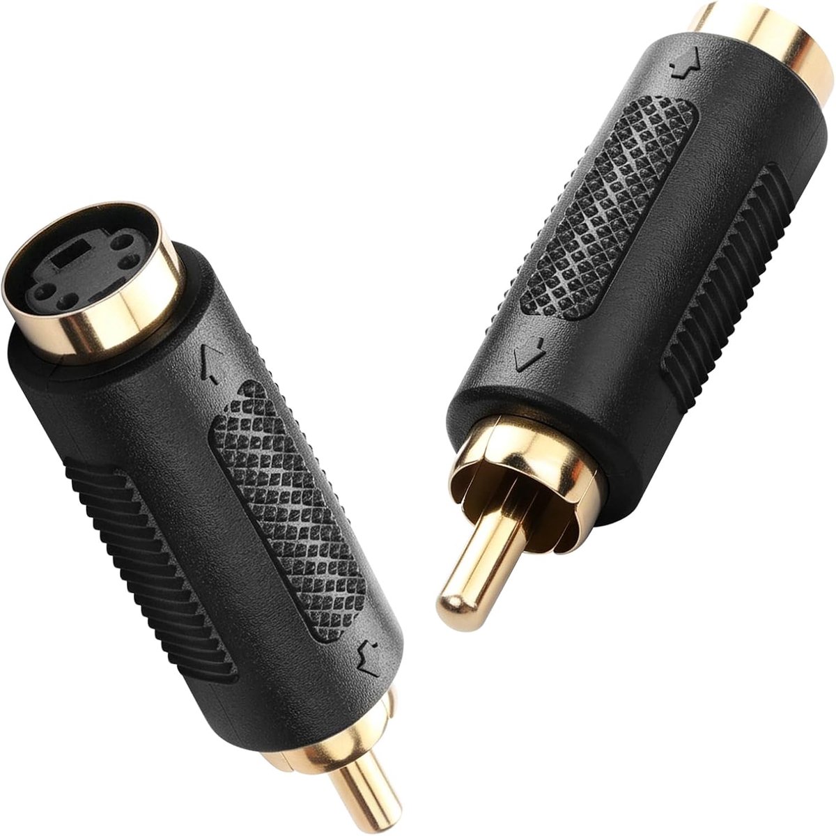 S Video naar RCA Adapter, RCA Male naar 4-pins Mini DIN Terminale Vrouwelijke AV Stereo Audio Adapter voor - ShopVlot