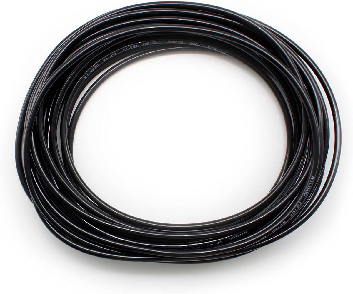 Pneumatic Hose, 6 mm, Outside x 4 mm, Indoor Air Hose, 10 m, SRJQXH Compressed Air Hose, Black Polyurethane Hose is - ShopVlot