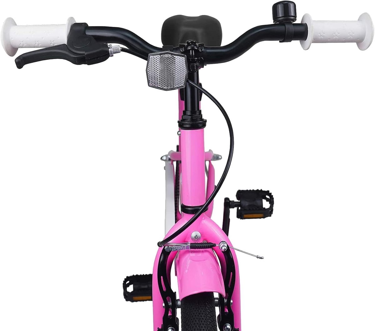 Kinderfiets - Jeugdfiets Meisjes - Vrije Tijd School - Stabiele Stalen Frame - 22 inch - Donkerroze