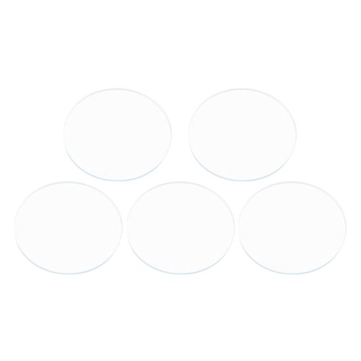 Horlogeglas 5PCS - 37/38/39MM - Plat - Vervangende Onderdelen - Krasbestendig - Hoge Transparantie - Horlogelens
