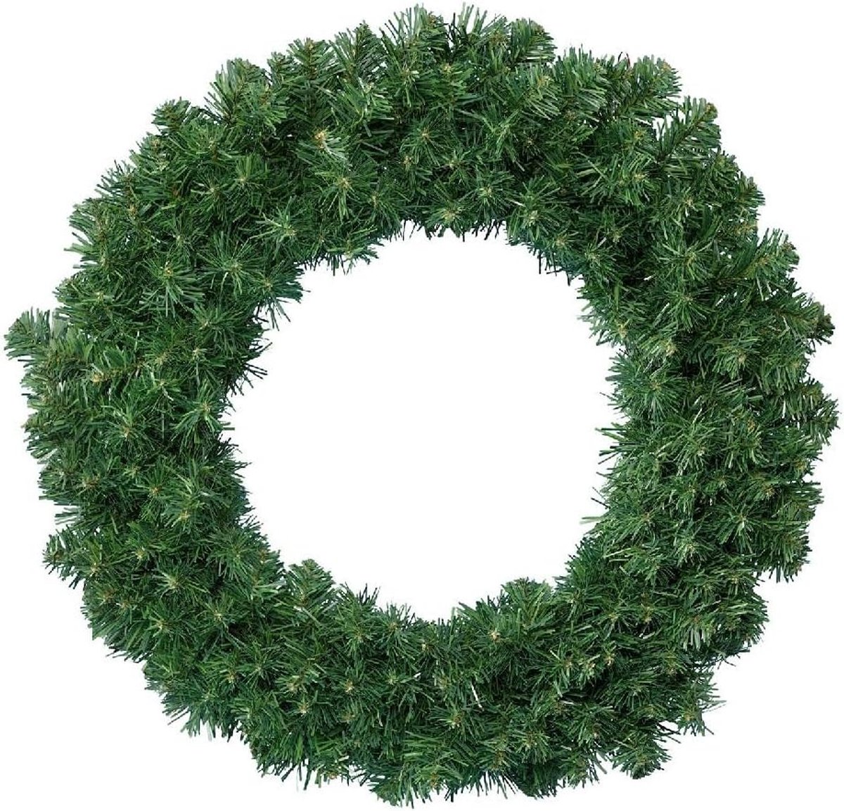 Kerstkrans 50 cm - Kunststof - Voorverlicht - Perfect voor feestelijke decoratie - ShopVlot