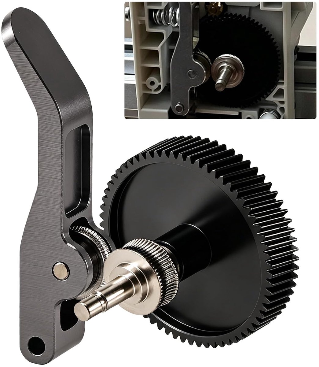 Extruder tandwiel voor Bambu Lab A1/A1 Mini - gehard staal - aluminium handgreep - duurzame prestaties - ShopVlot