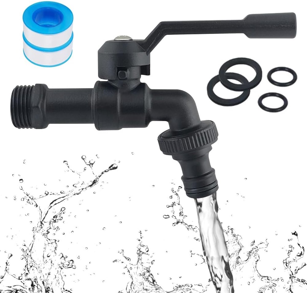 Tuinkraan 3/4 Inch - Universele Buitenkranen - Vorst- en hittebestendig - Ideaal voor tuin en wasmachine - ShopVlot