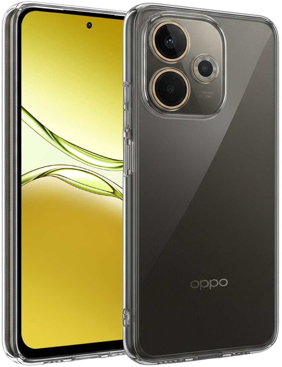 Hoesje - Geschikt voor OPPO A5 Pro - Sterk & Shockproof - Hoes Cover - Siliconen Case - Telefoonhoesjes - Transparant