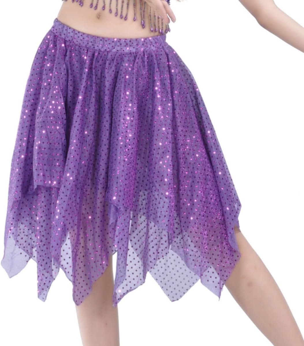 Vrouwen Paillettenrok - Irreguliere Lengte - Glanzend Laagjes - Perfect voor Rave Party - ShopVlot