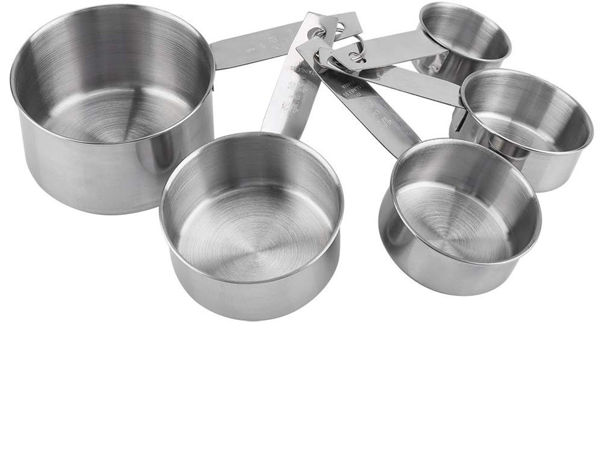 Solidchoice - RVS Maatbekers Set van 5 Stuks