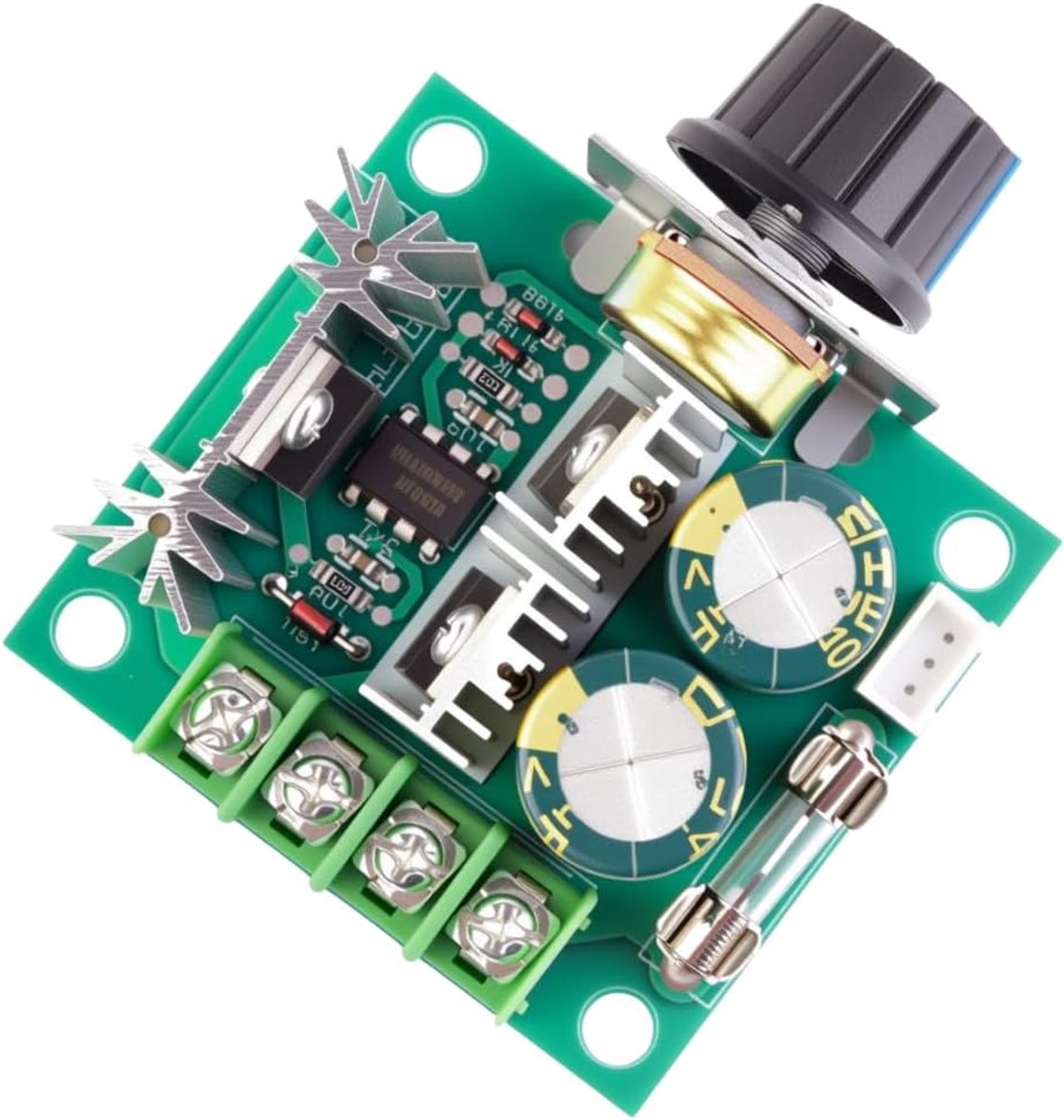 DC Motor Controller 12V - 40V 10A - PWM Snelheidsregelaar - Perfect voor ventilatoren en pompen - ShopVlot