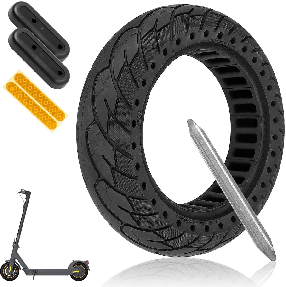 Solidchoice - 10 Inch Vervangende Banden voor Elektrische Scooter