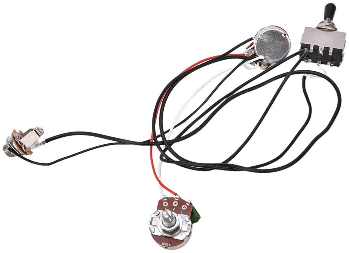 Solidchoice - Elektrische Gitaar Bedrading Kit, Vooraf Bekabelde Harness