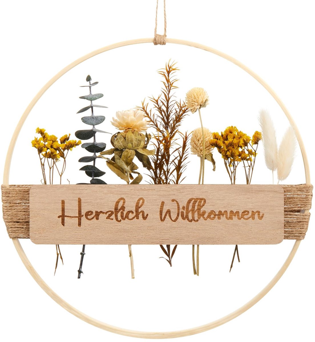 Solidchoice - Dried Flower Wreath van 25 cm voor Decoratie