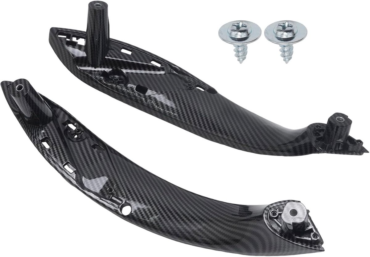 Deurgreep interieur - koolstofvezelafwerking - links + rechts - vervangingen voor BMW 3-serie en 4-serie - ShopVlot