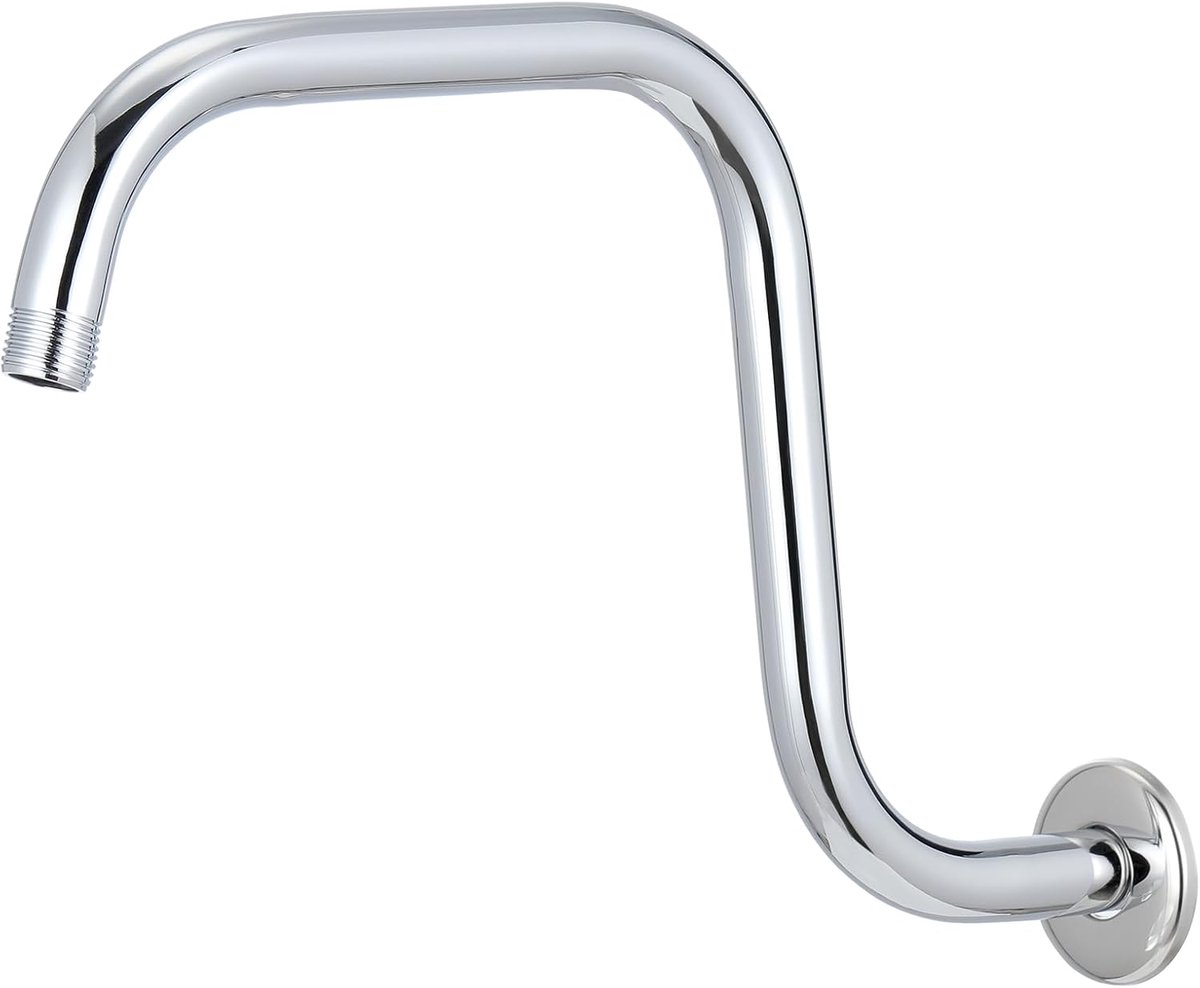 Douchestang 33 cm - RVS Gooseneck - Verhoogt douchehoogte - Verbeter je douchebeleving - ShopVlot