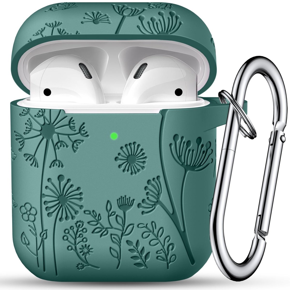 Solidchoice - Shockproof Silicone Beschermcase voor AirPods met Carabiner