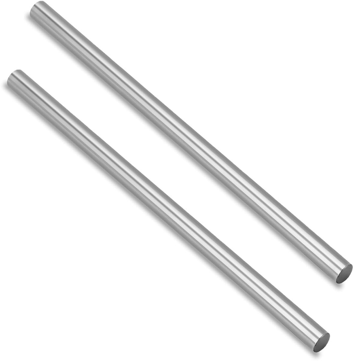 Set van 2 ronde stangen van 8 mm x 300 mm in hoogwaardig roestvrij staal, perfect voor doe-het-zelf, constructie en industriële projecten