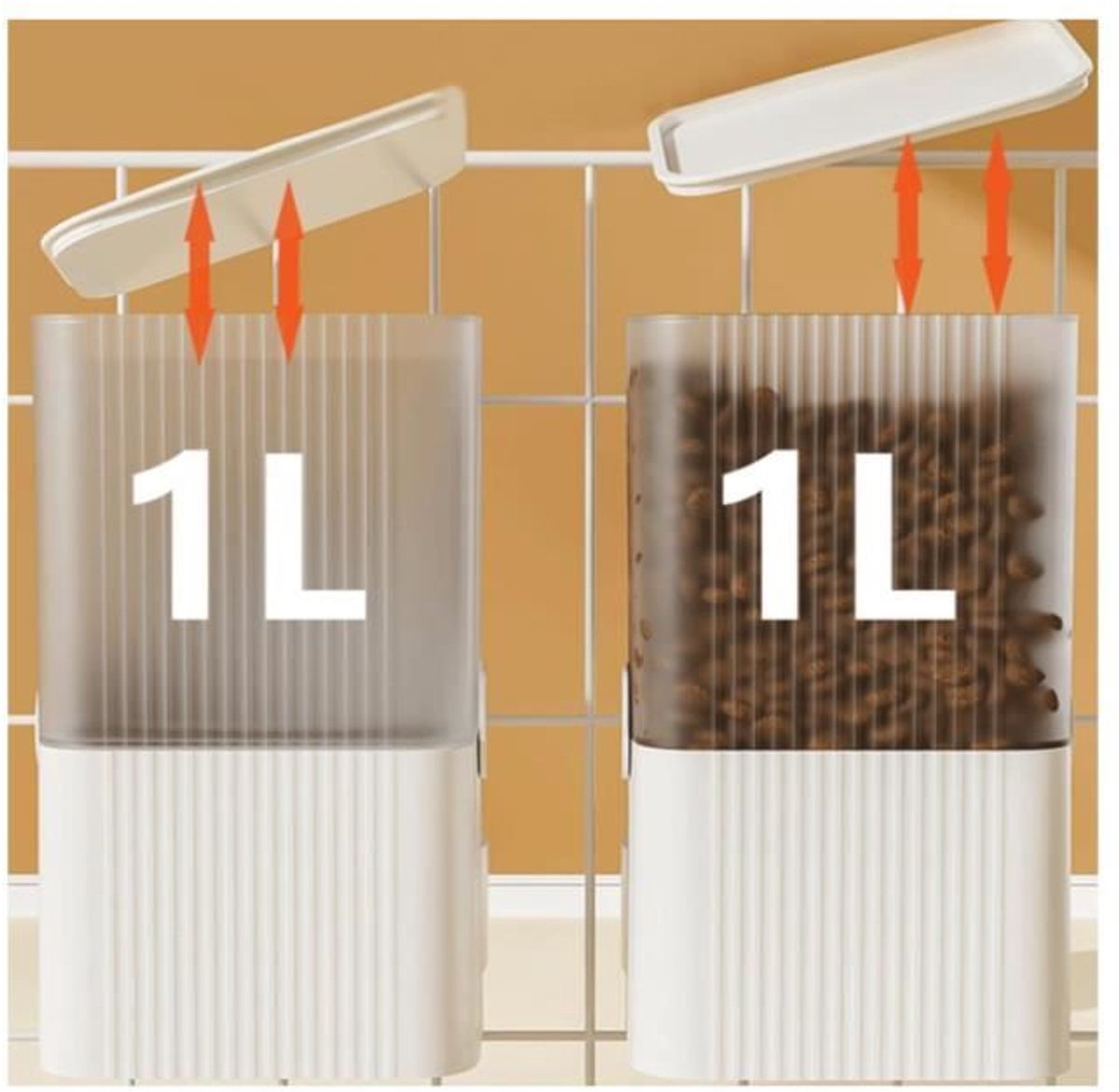 NCD Automatische Voerdispenser 1L voor Kleine Huisdieren - afbeelding 2