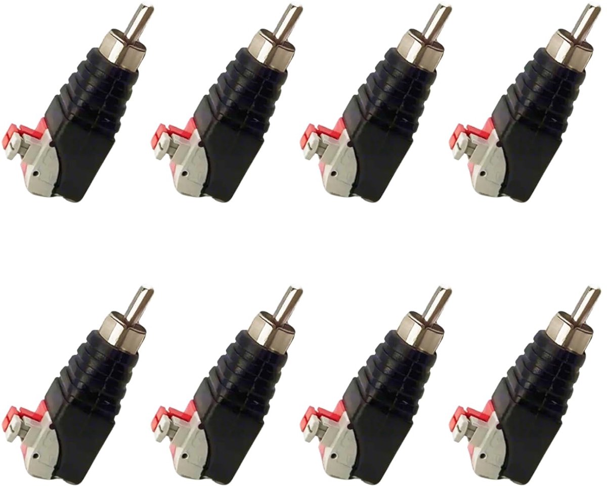 Kabeladapter voor luidspreker - 6-delige set - Balun type met veer - Eenvoudige installatie voor subwoofer - ShopVlot