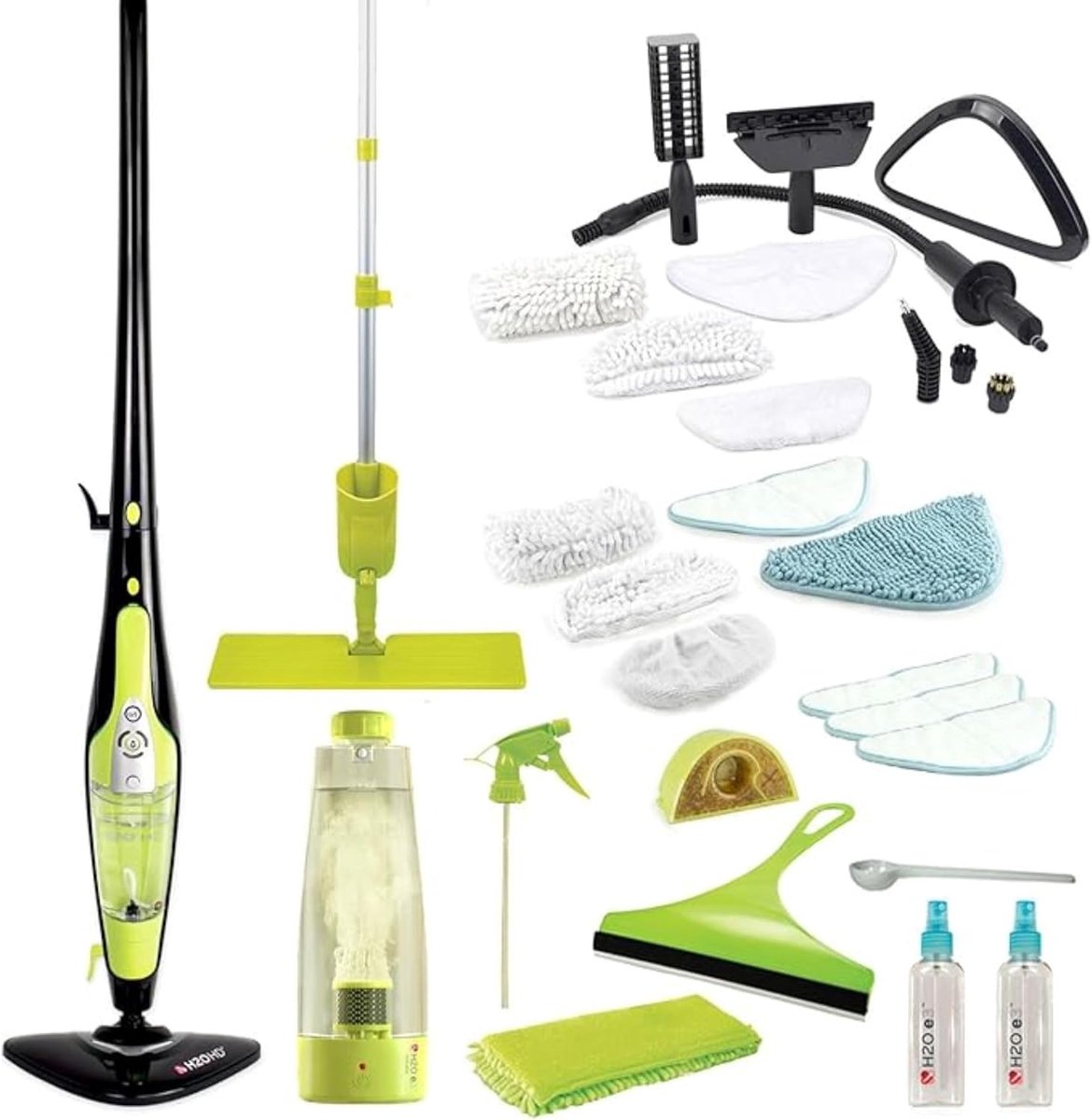 Stoomreiniger 2-in-1 - H2O HD Pro met stoomborstel - Voorcomplete reiniging - Ideaal voor harde vloeren - ShopVlot