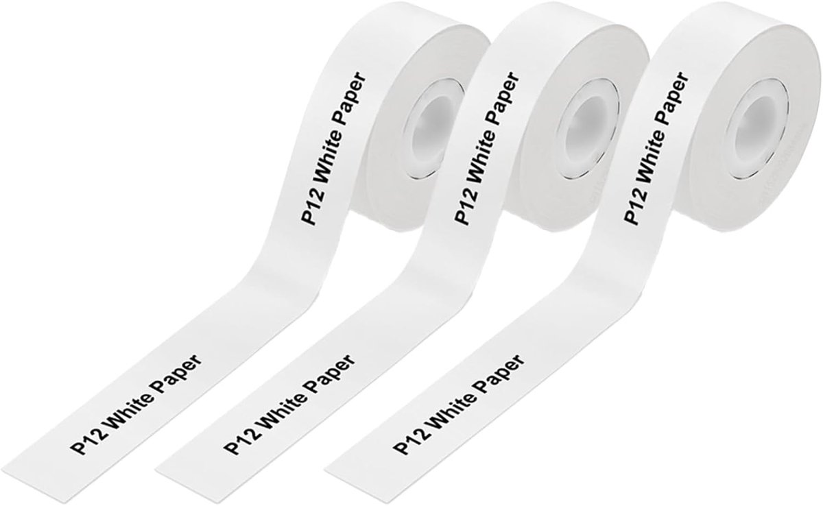 Thermische etiketten 15mm x 4m - zelfklevende rol - 3 rollen voor labelapparaat - flexibel gebruik - ShopVlot