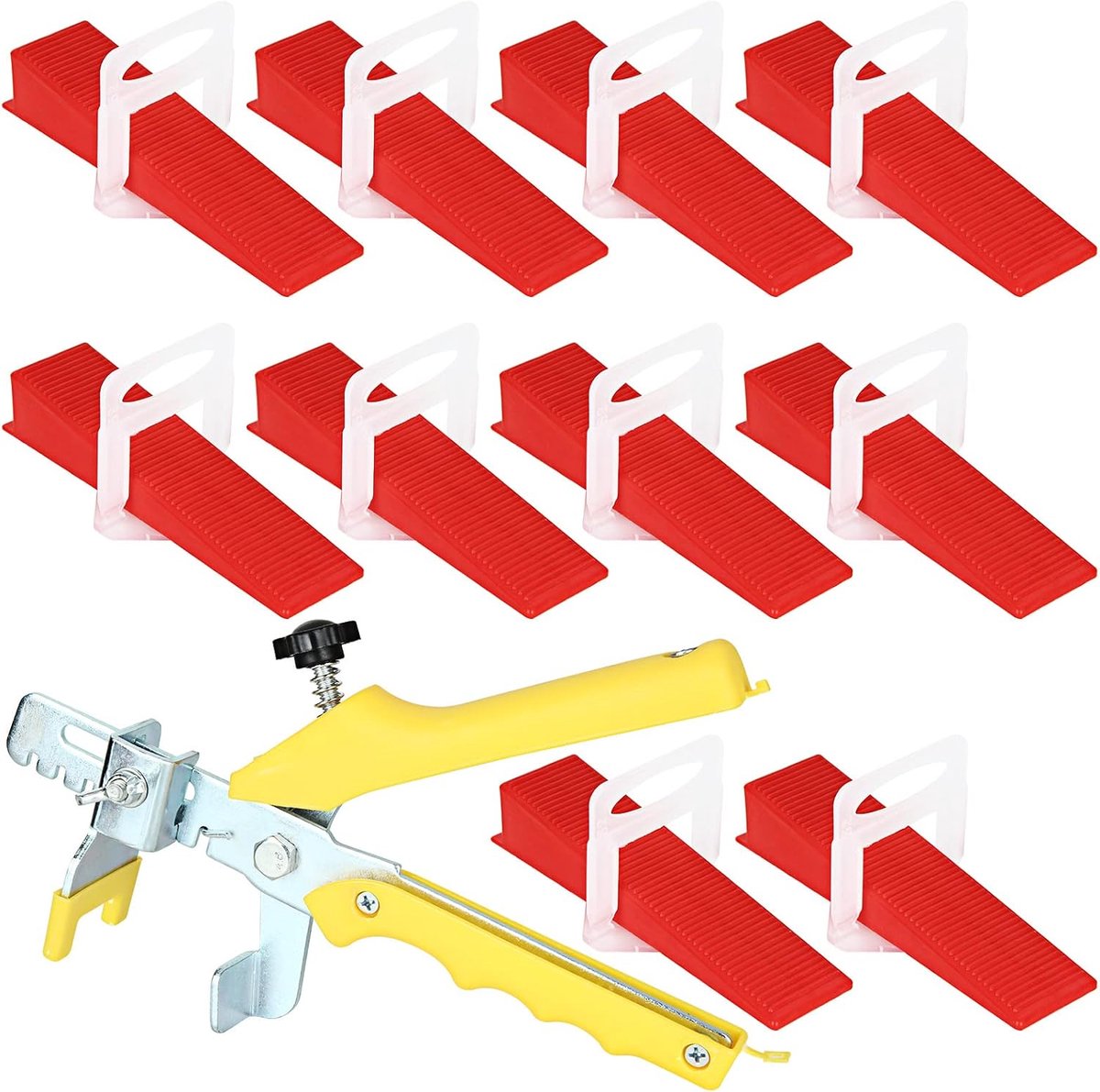 Tegelniveau systeem 601-delig - 3 mm clips - herbruikbare wiggen - perfect voor tegels leggen - ShopVlot