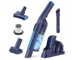 BOLLIT Kruimeldief Pro Draadloos 250W – 22Kpa Zuigkracht – Krachtige Handstofzuiger - 3 Zuigstanden – Tot 40 Min – Kruimelzuiger Snoerloos - Stofreiniger - Autostofzuiger - Air Duster