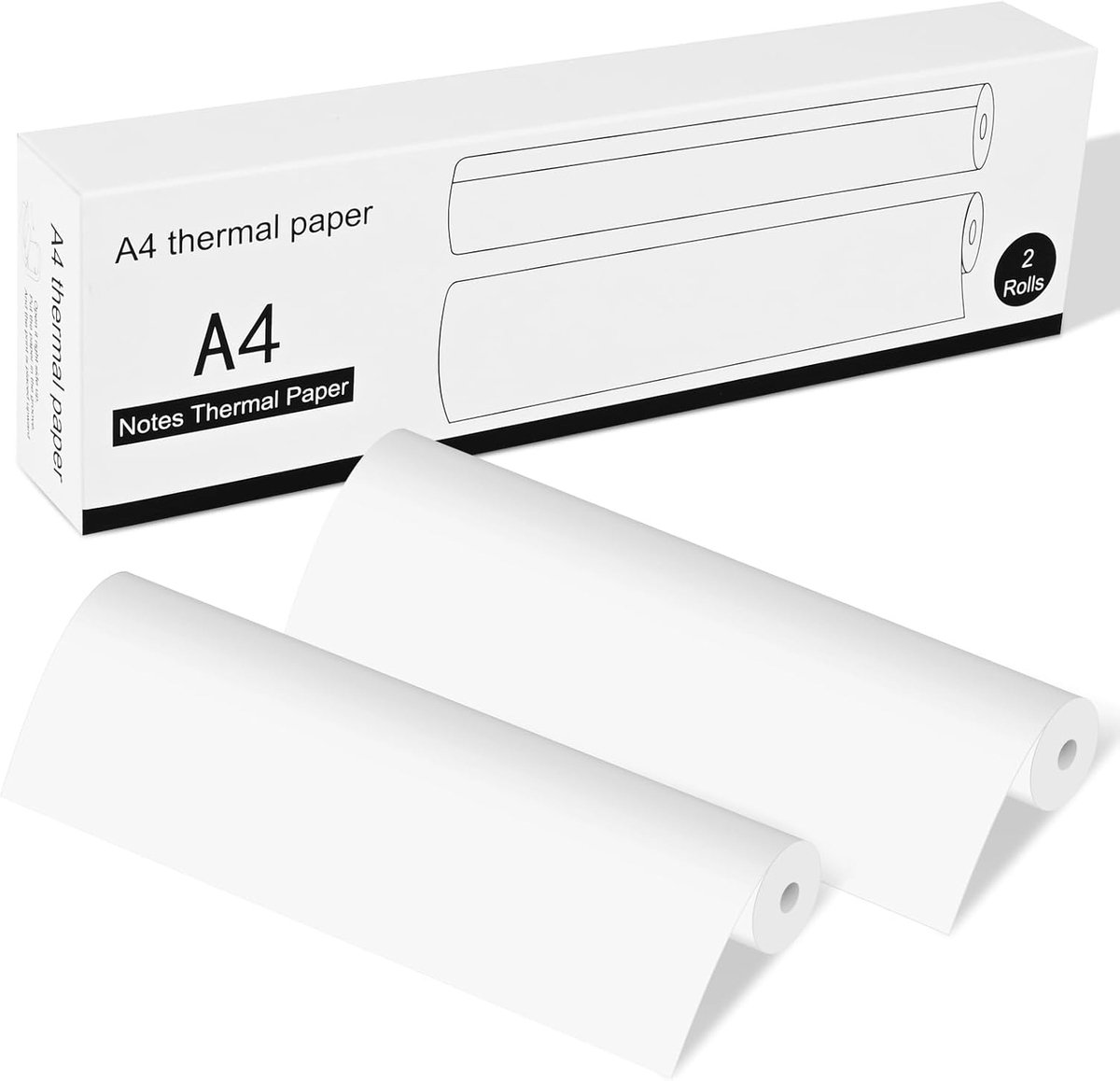 A4 Thermisch Papier - Quick Dry - Licht Thermisch Papier - Ideaal voor inkloze afdrukken - ShopVlot