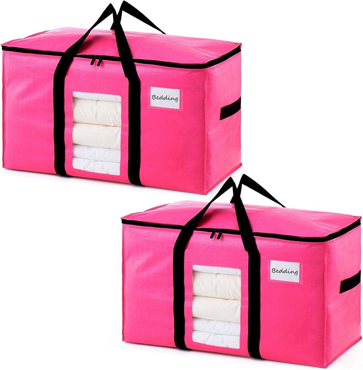 Opbergzakken Extra Groot - 2 stuks - Sterk, met rits - Perfect voor kleding en beddengoed - ShopVlot
