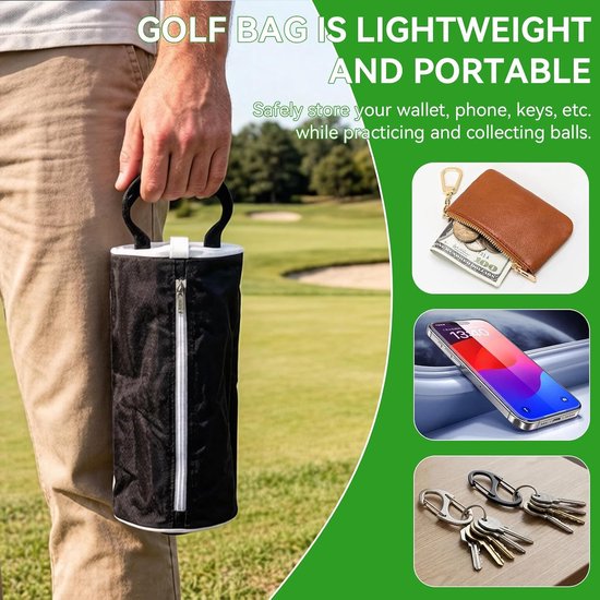 Golf Pick-up Bag, 70 Ballen - Draagbaar - Aluminium Buis - Efficiënt golfballen verzamelen - ShopVlot van GOLF — afbeelding 3