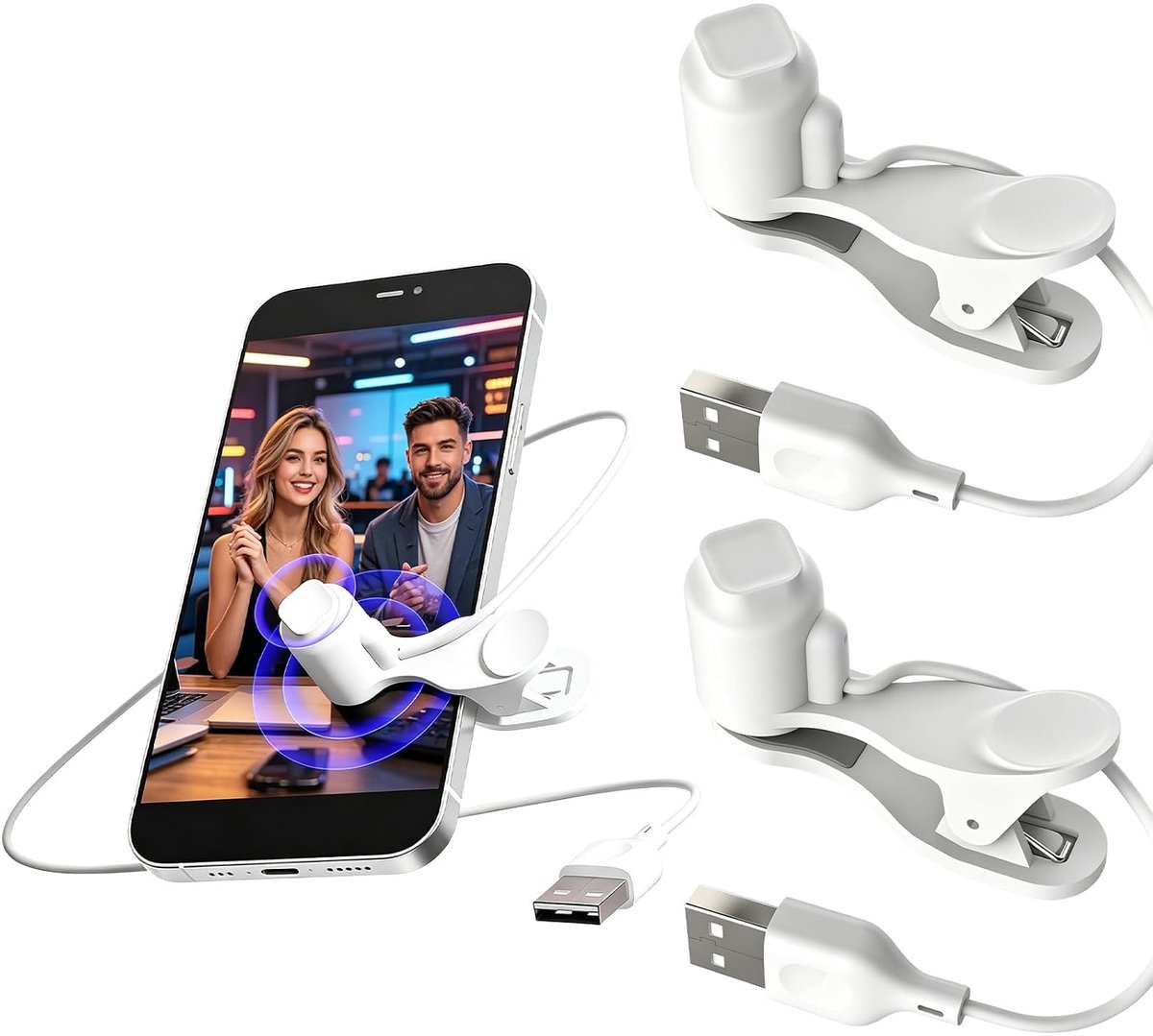 Mobiele auto clicker pack van 2 - USB stil - 3 snelheden - ideaal voor live streaming - ShopVlot
