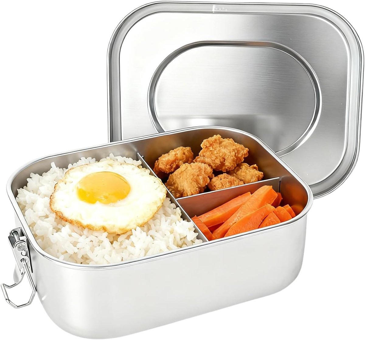 Lunchbox 1400 ml - roestvrij staal - lekvrij - ideaal voor kantoor - ShopVlot