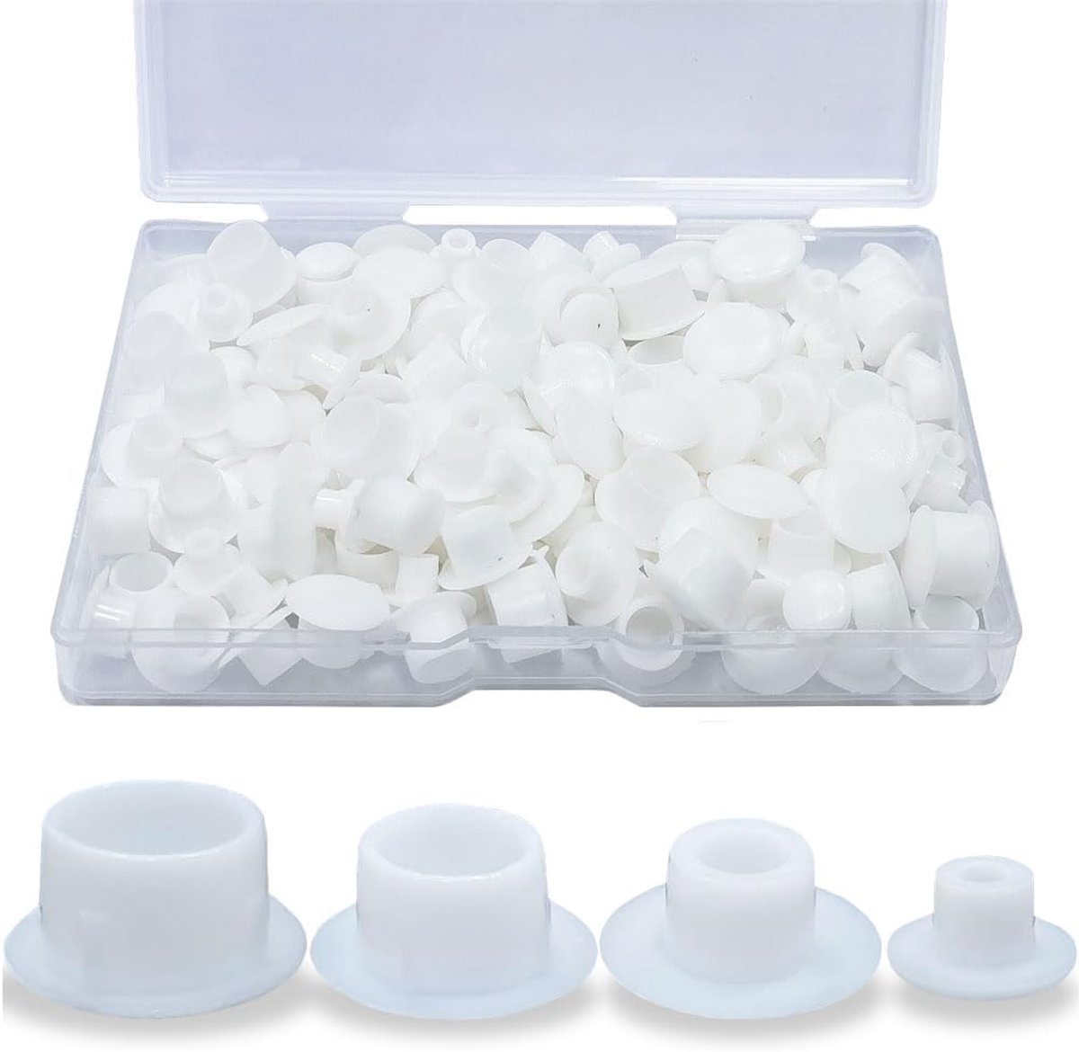 130pcs Hole Plugs Plastic Inserts 4 Sizes Screw Covers 0.197/0.236/0.315/10mm - ShopVlot