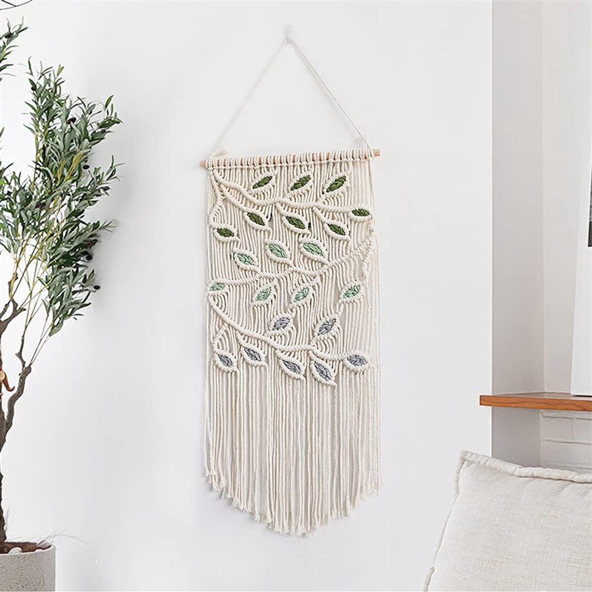 BMIDRUT Macrame Hanging Tapestry Boho Handwoven Tapestries Dream Catchers Boho Wall Art Decor Home Wall Decor Wall - ShopVlot