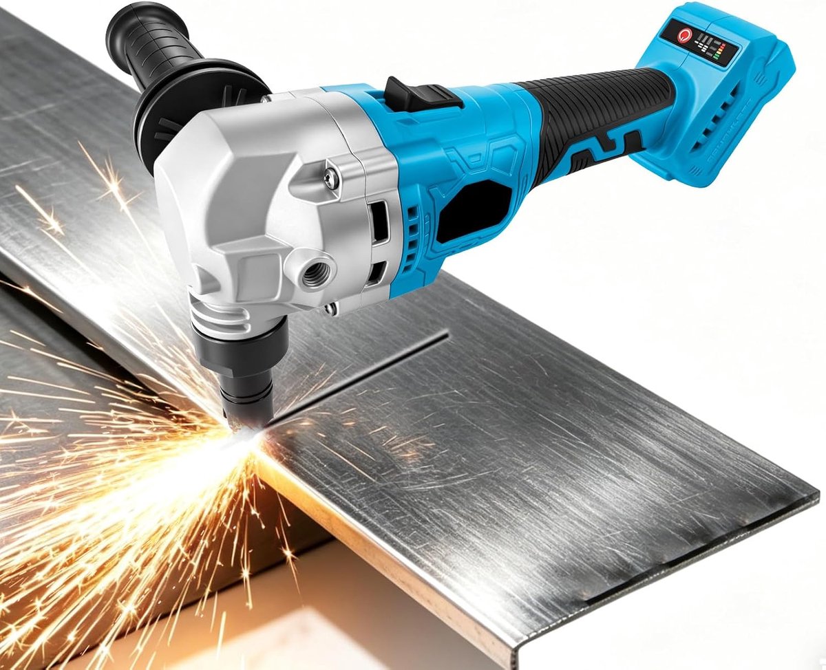 Elektrische metalen knabbeler, compatibel met Makita 18 V (zonder accu en oplader), accuknabber 3000 omw/min - ShopVlot