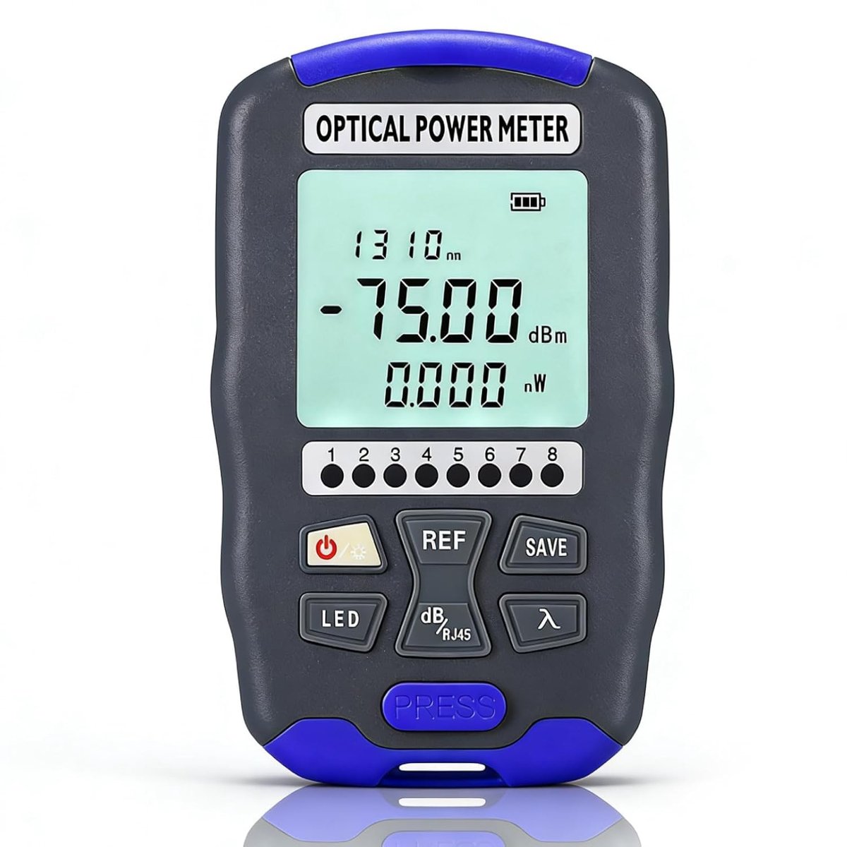 3-in-1 optische vermogensmeter met kabeltester, draagbare ethernetfoutdetector, oplaadbaar, universele interface - ShopVlot