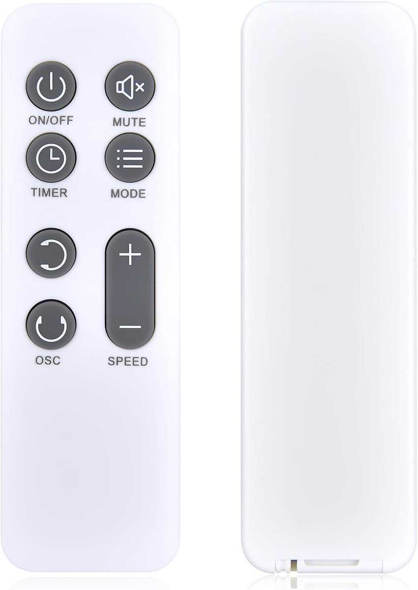 Nue Replacement Remote Control Suitable for MYCARBON Silent Fan FS01, for LeaderPro 2-in-1 DC Motor Standing Fan - ShopVlot