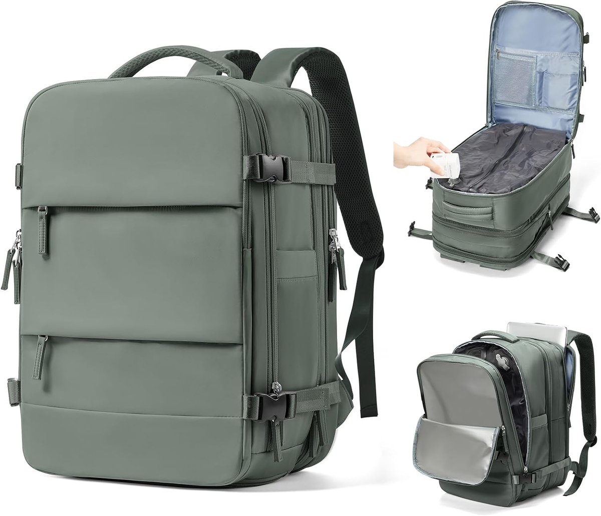 Ryanair Vacuümrugzak, handbagagerugzak, 40 x 30 x 20 cm, vacuüm airbag, reisrugzak met vacuümsysteem voor dames en - ShopVlot