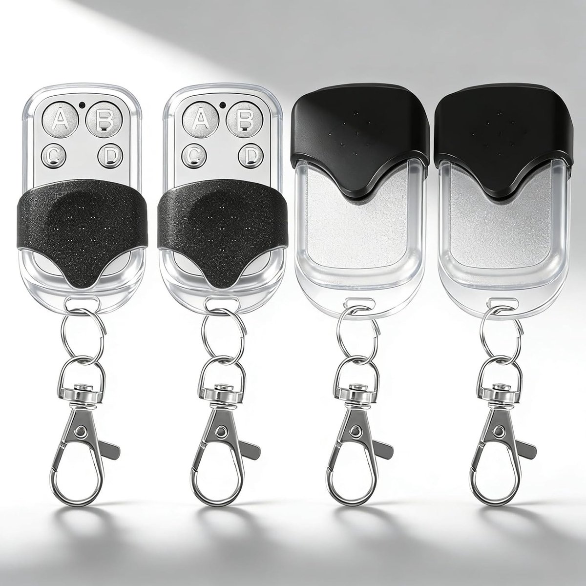 Universele Keyless Entry Afstandsbediening voor Auto, 4 Stuks, Klonen, Draadloos, 433.92MHz, Geschikt voor Garage Deuren en Poorten, Gebruiksvriendelijk