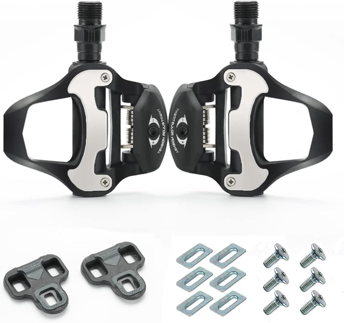 SPD Bicycle Pedals MTB Pedals SPD Flat Combination Pedals with Studs, 3-Sealed Pedal for BMX City Bike, Axle 9/16 Inch - ShopVlot