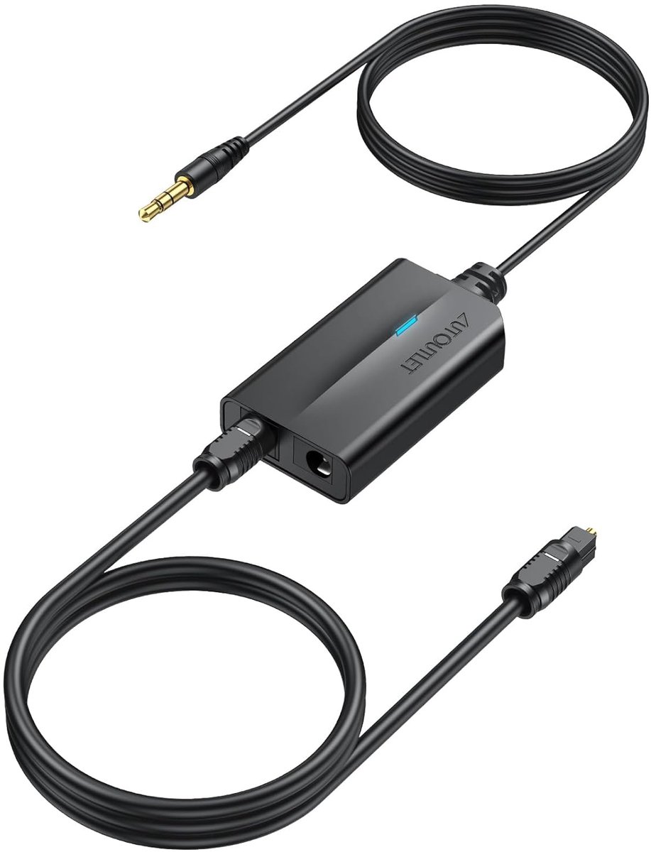 AUTOUTLET AD Converter, Analog to Digital Audio Converter, Analog Digital Converter, 3.5mm AUX to SPDIF Toslink - ShopVlot
