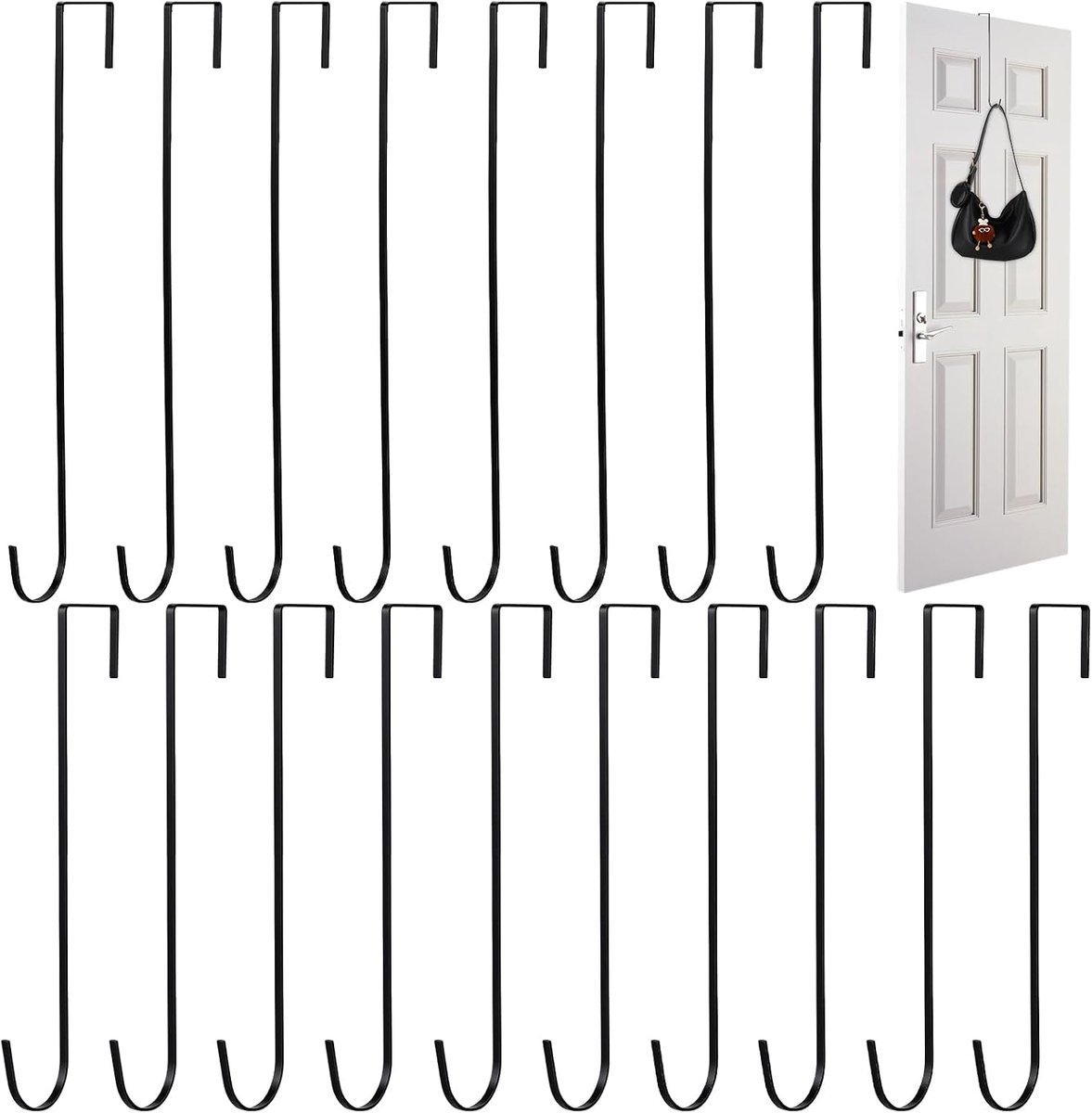 32 stuks paaskrans decoratie haak, 2 maten kranshangers voor over de deur enkele haak forx hangende kleding handdoeken - ShopVlot