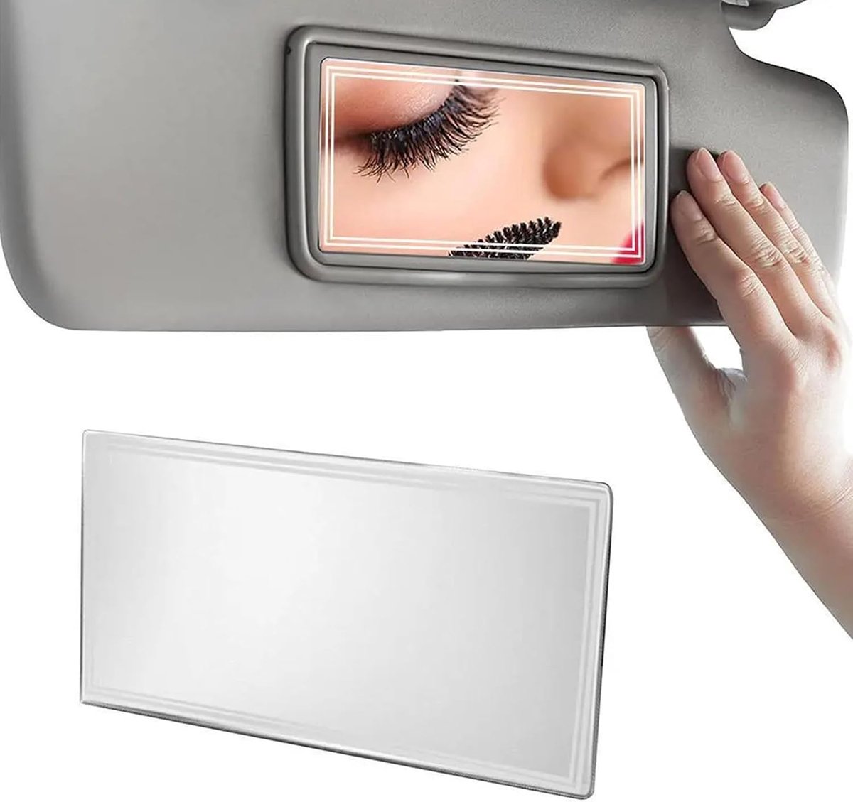 Car Makeup Mirror, Car Sun Visor Mirror, Car Sun Visor Cosmetics Mirror, Car Sun Visor Cosmetics Mirror, Car Cosmetic - ShopVlot