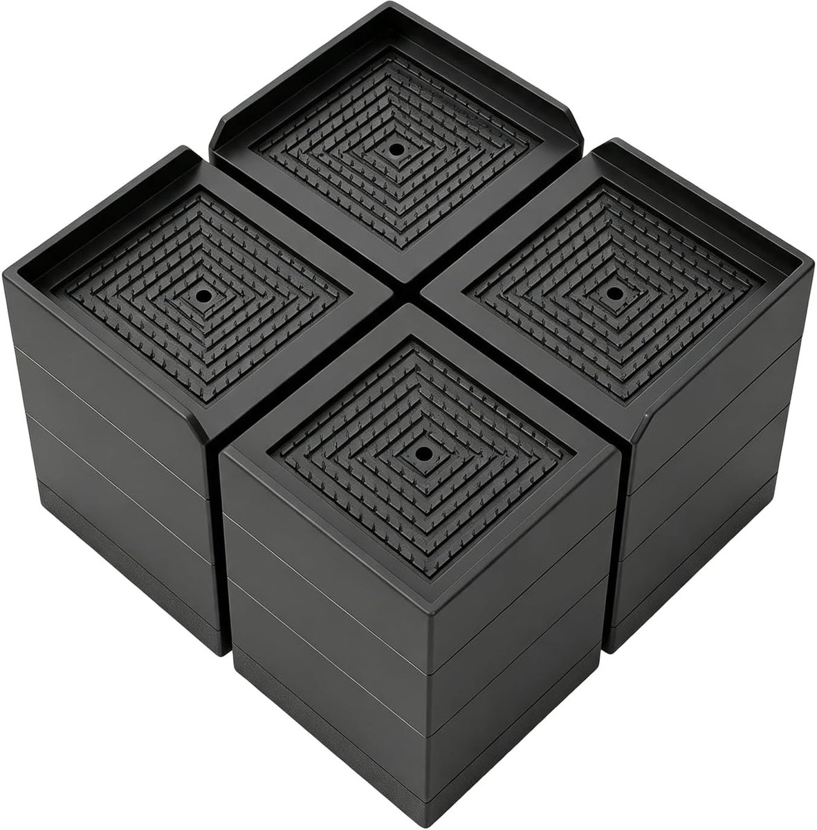 Meubelverhoging 10 cm - Antislip tafelverhoging - Verstelbare bedverhoging - Verhoogt meubels tot 1000 kg - ShopVlot