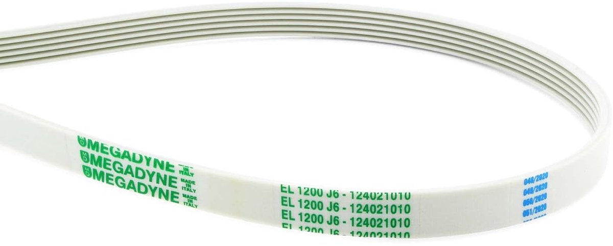 V-snaar 1200 J6 - elastisch - voor wasmachine en droger - vervangingsonderdeel - ShopVlot