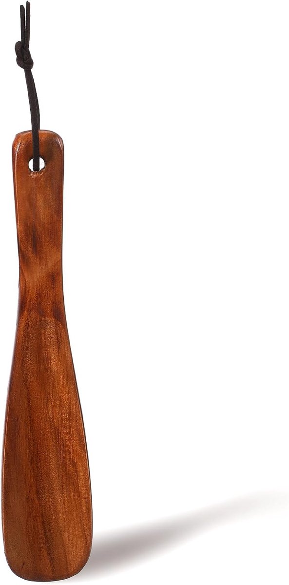 Schoenlepel 19.2 × 4 cm - Houten Schoenlepel met Hangkoord - Ideaal voor Ouderen en Zwangere Vrouwen - ShopVlot